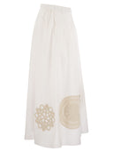 Weekend Max Mara Orme Pleated Cotton Skirt