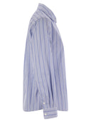 Weekend Max Mara Bahamas Striped Cotton Poplin Shirt