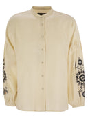 Wochenende Max Mara Ilex Leinenkoreaner Hemd