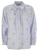 Weekend Max Mara Gilly Embroidered Poplin Shirt