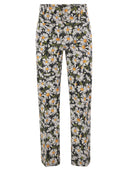 Weekend Max Mara Arten1234 Patterned Cotton Flare Trousers