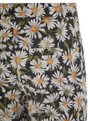 Weekend Max Mara Arten1234 Patterned Cotton Flare Trousers