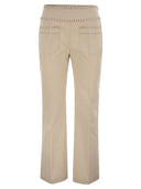 Fin de semana Max Mara Astrale1234 Stretch Cotton Blashares Barrios de algodón