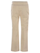 Fin de semana Max Mara Astrale1234 Stretch Cotton Blashares Barrios de algodón