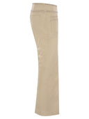 Fin de semana Max Mara Astrale1234 Stretch Cotton Blashares Barrios de algodón