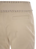 Fin de semana Max Mara Astrale1234 Stretch Cotton Blashares Barrios de algodón