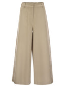 Weekend Max Mara Disco Wide Cotton Drill Trousers