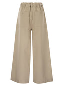 Weekend Max Mara Disco Wide Cotton Drill Trousers