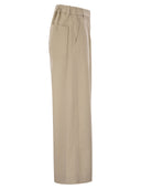 Weekend Max Mara Disco Wide Cotton Drill Trousers