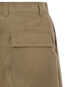Weekend Max Mara Nebbie Wide Cotton Gabardine Trousers