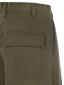 Weekend Max Mara Nebbie Wide Cotton Gabardine Trousers