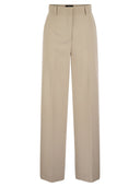 Weekend Max Mara Angola Stretch Wool Wide Trousers