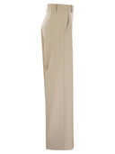 Weekend Max Mara Angola Stretch Wool Wide Trousers