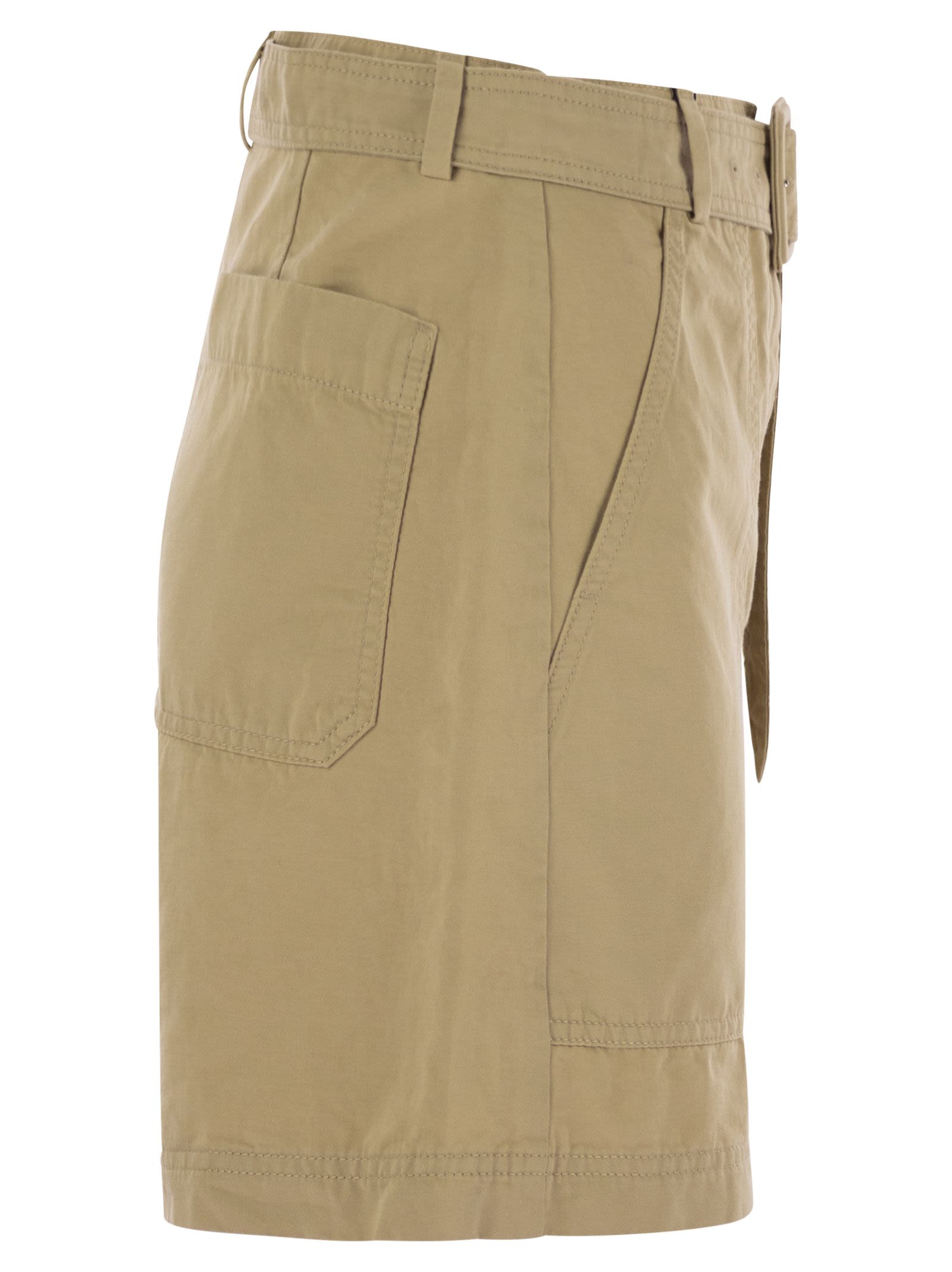 Weekend Max Mara Cirino Cotton And Linen Bermuda Shorts