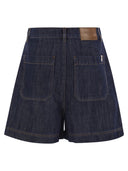 Weekend Max Mara Nabulus katoen en linnen canvas Bermuda shorts