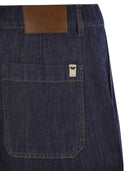 Weekend Max Mara Nabulus katoen en linnen canvas Bermuda shorts