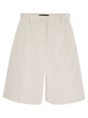 Weekend Max Mara Ecuba Cotton e Linen Bermuda Shorts