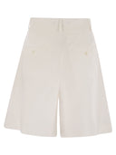 Weekend Max Mara Ecuba Cotton e Linen Bermuda Shorts