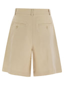 Weekend Max Mara Ecuba Cotton og Linen Bermuda Shorts