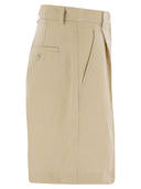 Weekend Max Mara Ecuba Cotton og Linen Bermuda Shorts