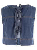 Fin de semana Max Mara Magia Cotton Denim Top