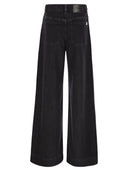 주말 Max Mara Vega Jeans Denim의 넓은 다리
