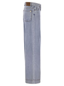 Weekend Max Mara Vega Jeans szeroka noga w dżins