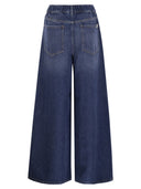 Weekend Max Mara Lisotte breda denim jeans med logotyp