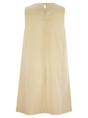 Weekend Max Mara Donald Cotton and Line Canvas Sukienka