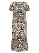 Vestido de crepe de chine de seda de fin de semana max mara vela