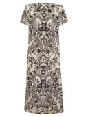 Vestido de crepe de chine de seda de fin de semana max mara vela