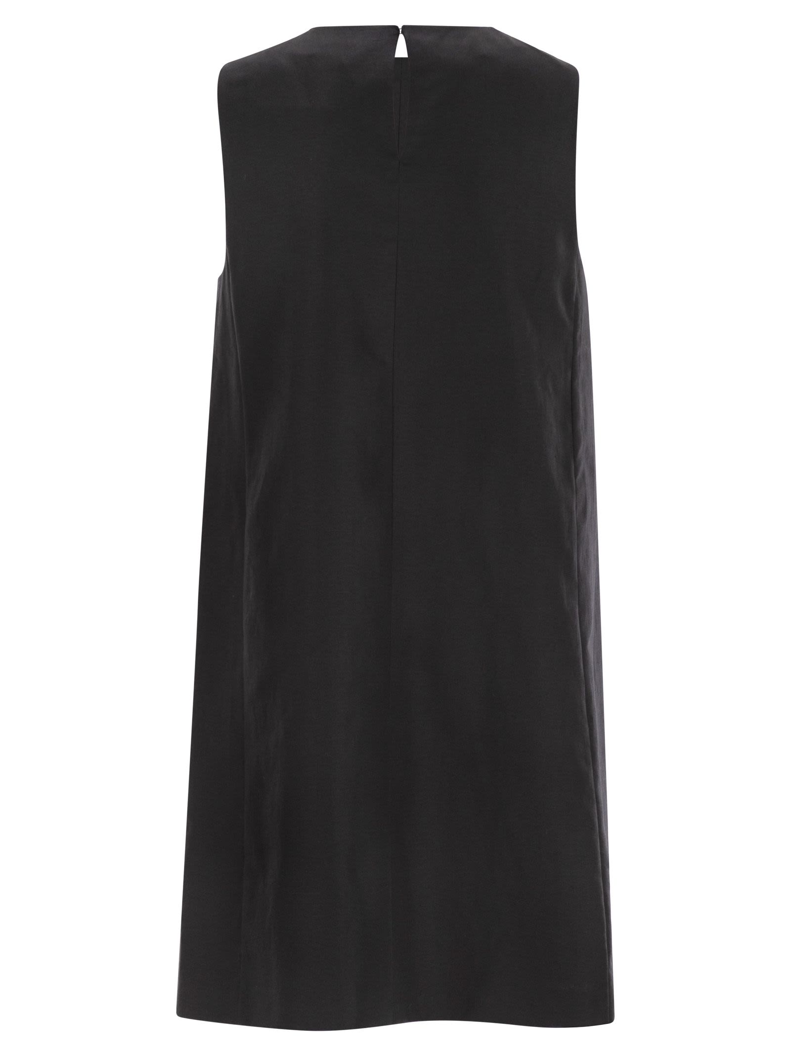 Weekend Max Mara Racer Short Cotton And Linen Dress – Balardi