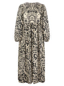 Wochenende Max Mara Anzio gedrucktes Popelkleid