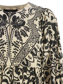 Wochenende Max Mara Anzio gedrucktes Popelkleid