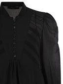 주말 Max Mara Aster Cotton Voile Flared 드레스