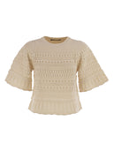 Weekend Max Mara Asburg1234 Cotton Crochet Jersey