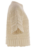 Weekend Max Mara Asburg1234 Cotton Crochet Jersey