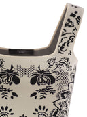 Weekend Max Mara Pilade Viscose Jacquard Crop Top