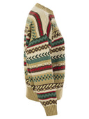 Weekend Max Mara Novara Cotton Jumper With Jacquard Design