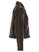 Weekend Max Mara Sub Nappa Leather Double Breasted Jacket