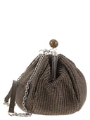 Fin de semana Max Mara Fortuna Bag Pastry Raffia Efecto