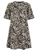 Weekend Max Mara Ely Short Dress w wzorzystej koszulce