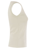 Weekend Max Mara Multic Ribbed Cotton Yarn Top