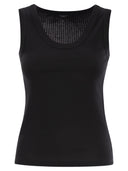Weekend Max Mara Multic Ribbed Cotton Yarn Top