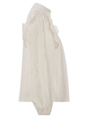 Weekend Max Mara Taddeo Cotton Poplin And Jersey Top