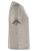 Weekend Max Mara Amburgo Satin And Jersey T Shirt