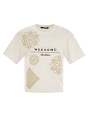 Wochenende Max Mara Lecco T -Shirt in Bio -Baumwolle