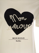 Weekend Max Mara Vello Cotton Jersey T Shirt With Print