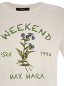 Weekend Max Mara Teiera Cotton T Shirt z nadrukiem
