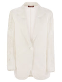 Max Mara Studio Angizia Linen Canvas Over Jacket